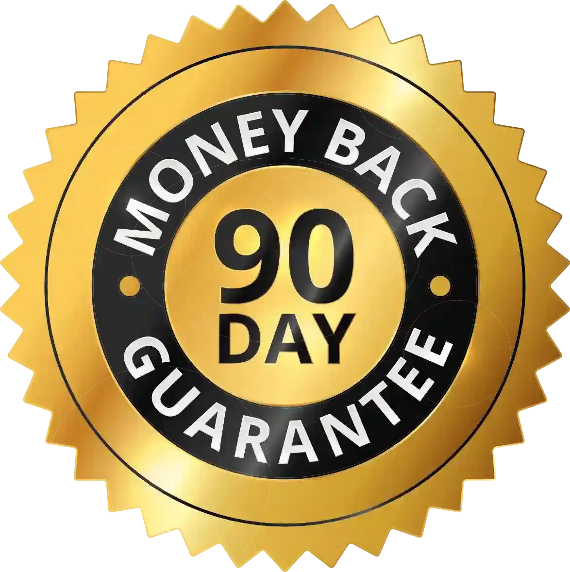 MetaBurn 90-day money-back guarantee seal